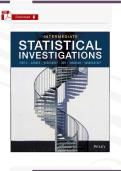 Solution Manual &ndash; Intermediate Statistical Investigations 1st Ed&period; Tintle &vert; Verified PDF &vert; Ch&period; 1&ndash;6