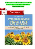 Evidence-Based Practice for Nurses&colon; Appraisal and Application of Research 6th Edition by Schmidt & Brown &vert; Test Bank&comma; All Chapters&comma; Practice Questions&comma; Answers & Exam Review 2026&sol;2027