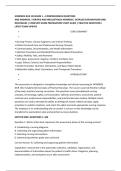 HONDROS NUR 150 EXAM 1 &ndash; COMPREHENSIVE QUESTIONS &NewLine;AND ANSWERS &vert; VERIFIED AND WELLDETAILED ANSWERS &vert; DETAILED EXPLANATIONS AND &NewLine;RATIONALES &vert; COMPLETE EXAM PREPARATION STUDY GUIDE &vert; PRACTICE QUESTIONS &vert; &NewLine;LATEST EXAM UPDATE