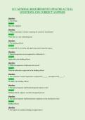 ICC GENERAL REQUIREMENTS UPDATED ACTUAL&NewLine;QUESTIONS AND CORRECT ANSWERS