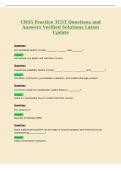 CRSS Practice TEST Questions and&NewLine;Answers Verified Solutions Latest&NewLine;Question&colon;&NewLine;Soil suitability factors include&colon;&NewLine;Answer&colon;&NewLine;Update