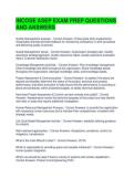 INCOSE ASEP EXAM PREP QUESTIONS AND ANSWERS