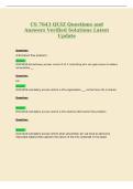 CS 7643 QUIZ Questions and&NewLine;Answers Verified Solutions Latest&NewLine;Update