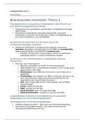 Samenvatting leerdoelen Cel tot Molecuul