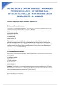 NU 545 EXAM 2 LATEST 2026&sol;2027 &vert; ADVANCED PATHOPHYSIOLOGY &vert; 40 VERIFIED Q&A &vert; DETAILED RATIONALES &vert; NGN-ALIGNED &vert; PASS GUARANTEED &ndash; A&plus; GRADED