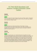 CS 7643 QUIZ Questions and&NewLine;Answers Verified Solutions Latest&NewLine;Update