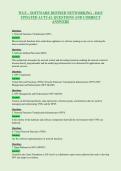 WGU - SOFTWARE DEFINED NETWORKING - D415&NewLine;UPDATED ACTUAL QUESTIONS AND CORRECT&NewLine;ANSWERS
