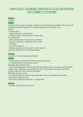 A306 EXAM 3 - DEMERE UPDATED ACTUAL QUESTIONS&NewLine;AND CORRECT ANSWERS