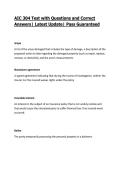 AIC 304 Test with Questions and Correct Answers&vert; Latest Update&vert; Pass Guaranteed