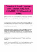 Property and Casualty Insurance&NewLine;Exam &ndash; Georgia Study Guide &vert;&NewLine;2026&sol;2027 &vert; 100&percnt; Guaranteed&NewLine;Success