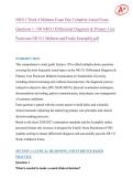NR511 Week 4 Midterm Exam Due Complete Actual Exam  Questions 1- 100 NR511 Differential Diagnosis & Primary Care  Practicum NR 511 Midterm and Finals Examplify&period;pdf