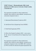 NURS 711 Exam 1 &ndash; Pharmacotherapies &lpar;2026&rpar; Actual Questions & Verified Answers &vert; University of South Carolina &vert; Guarantee Pass