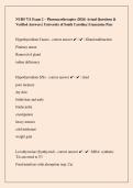 NURS 711 Exam 2 &ndash; Pharmacotherapies Study Guide & Practice Questions &lpar;2026&rpar; &vert; University of South carolina