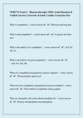 NURS 711 Exam 4 &ndash; Pharmacotherapies &lpar;2026&rpar; Actual Questions & Verified Answers University of South carolina
