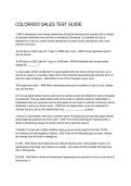 Colorado Sales Test Guide &ndash; Study Guide&comma; Practice Questions & Exam Review 2026&sol;2027