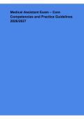 Medical Assistant Exam &ndash; Core Competencies & Practice Guidelines Study Guide 2026&sol;2027
