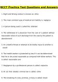 NCCT Practice Test Newest 2026 Actual Questions and Correct Answers &lpar;Latest 2026 &sol; 2027 Update&rpar; Graded A&plus; 100&percnt; Guarantee Verified by Experts
