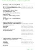 Nutrition Final Exam Chapters 1&ndash;9 Questions and Answers &vert; Nutrition Study Guide & Practice Exam