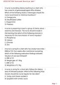 RN Proctored Nutrition Exam Questions and Answers &vert; RN Nutrition Proctored Study Guide & Practice Exam
