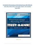 Test Bank for Pharmacology and the Nursing Process 10th Edition By  Linda Lilley&comma; Shelly Collins&comma; Julie Snyder Chapter 1-58 &vert;Complete  Latest 2027    