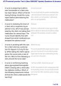 ATI Proctored Practice Test A Questions and Answers &vert; ATI Nursing Exam Study Guide