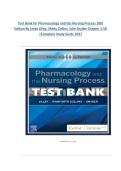 Test Bank for Pharmacology and the Nursing Process 10th  Edition By Linda Lilley&comma; Shelly Collins&comma; Julie Snyder Chapter 1-58  &vert;Complete Study Guide 2027  
