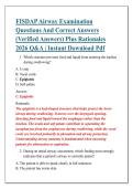 FISDAP Airway Examination &NewLine;Questions And Correct Answers &NewLine;&lpar;Verified Answers&rpar; Plus Rationales &NewLine;2026 Q&A &vert; Instant Download Pdf 