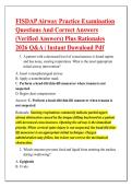 FISDAP Airway Practice Examination &NewLine;Questions And Correct Answers &NewLine;&lpar;Verified Answers&rpar; Plus Rationales &NewLine;2026 Q&A &vert; Instant Download Pdf 