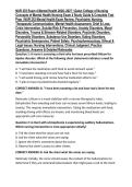 NUR 253 Exam 4 Mental Health 2026&ndash;2027 &vert; Galen College of Nursing Concepts of Mental Health Nursing Exam 4 Study Guide & Complete Test Prep &vert; NUR 253 Mental Health Exam Review&comma; Psychiatric Nursing&comma; Therapeutic Communication&comma; Mental Health Assessment&comma; Grie