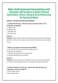 Bates' Health Assessment Exam Questions with Rationales&colon; 200 Questions to Master Physical Examination&comma; History Taking & Clinical Reasoning for Nursing Students