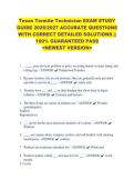 Texas Termite Technician EXAM STUDY &NewLine;GUIDE 2026&sol;2027 ACCURATE QUESTIONS &NewLine;WITH CORRECT DETAILED SOLUTIONS &vert;&vert; &NewLine;100&percnt; GUARANTEED PASS &NewLine;<NEWEST VERSION> 