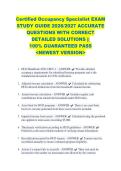 Certified Occupancy Specialist EXAM &NewLine;STUDY GUIDE 2026&sol;2027 ACCURATE &NewLine;QUESTIONS WITH CORRECT &NewLine;DETAILED SOLUTIONS &vert;&vert; &NewLine;100&percnt; GUARANTEED PASS &NewLine;<NEWEST VERSION> 