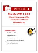 NSG 530 Exams 1&comma; 2 & 3 &vert; Advanced Pathophysiology by Wilkes &vert; Questions & Answers