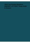 TEAS Test Practice Questions 2026&sol;2027 &ndash; ATI TEAS 7 Study Guide & Answers