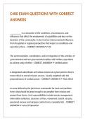 C400 EXAM QUESTIONS WITH CORRECT ANSWERS