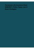 Tennessee Life Insurance Exam 2026&sol;2027 &ndash; Policy Types&comma; Law & Exam Strategies