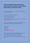 VIRTUAL ATI PREDICTOR GREEN LIGHT EXAM 2026&NewLine;UPDATE QUESTIONS AND CORRECT VERIFIED ANSWERS&NewLine;ALREADY GRADED A&plus; &lpar;BRAND NEW VISION&rpar;&NewLine;