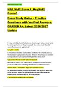 NSG 5442 Exam 2 & 3 &NewLine;NSG 5442 Exam 2&comma; Nsg5442 &NewLine;Exam-3 &NewLine;Exam Study Guide &ndash; Practice &NewLine;Questions with Verified Answers&period; &NewLine;GRADED A&plus;&period; Latest 2026&sol;2027 &NewLine;Update 