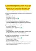 PN 3006 Comprehensive Resource To Help You Ace 2026&NewLine;2027 Exams Includes Frequently Tested Questions With &NewLine;ELABORATED 100&percnt; Correct COMPLETE SOLUTIONS &NewLine;Guaranteed Pass First Attempt&excl;&excl; Current Update&excl;&excl; 