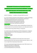 NUR 282&sol;283 Comprehensive Final Exam Three-Part Competency Assessment Actual Exam 2026&sol;2027 &ndash; Complete Exam-Style Questions with Detailed Rationales &vert; 100&percnt; Verified &vert; Pass Guaranteed &ndash; A&plus; Graded