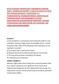 NR 565 ADVANCED PHARMACOLOGY FUNDAMENTALS MIDTERM EXAM &vert; CHAMBERLAIN UNIVERSITY &vert; HIGH-YIELD EXAM-STYLE MCQS WITH DETAILED RATIONALES &vert; COVERS WEEKS 1&ndash;4&colon; PHARMACOKINETICS&comma; PHARMACODYNAMICS&comma; CARDIOVASCULAR PHARMACOTHERAPY&comma; PAIN MANAGEMENT & OPIOIDS&comma; MUSCUL