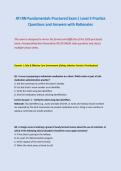 ATI RN Fundamentals 2026 Proctored Exam &vert; Level 3 Practice Questions and Answers with Rationales