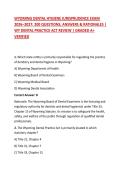 WYOMING DENTAL HYGIENE JURISPRUDENCE EXAM 2026&ndash;2027&colon; 200 QUESTIONS&comma; ANSWERS & RATIONALES &vert; WY DENTAL PRACTICE ACT REVIEW &vert; GRADED A&plus; VERIFIED