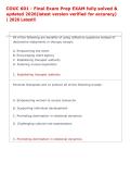 COUC 601 - Final Exam Prep EXAM fully solved & &NewLine;updated 2026&lpar;latest version verified for accuracy&rpar; &NewLine;&vert; 2026 Latest&excl;&excl;