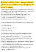HESI Exit RN Exam Versions 1&ndash;7 &ndash; Complete Practice Questions & Answers &vert; 2027 Exam Prep Study Guide
