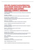 ASA 103&colon; Coastal Cruising Made Easy Terms EXAM 2026&sol;2027 WITH 100 QUESTIONS AND EXPERT VERIFIED CORRECT ANSWERS