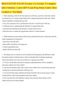 HESI Exit RN Exam Versions 1-7 &vert; Complete Practice Q&A & Detailed Rationales &vert; 2027 Exam Prep