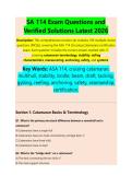 SA 114 Exam 2026 &ndash; Comprehensive Exam Questions and Verified Solutions&comma; Complete Course Review&comma; Key Concepts & Study Guide