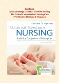 Davis Advantage Maternal-Newborn Nursing 3rd Edition Test Bank by Durham & Chapman &ndash; 840 exam questions with detailed answers & rationales&period; Instant PDF download&period; Covers all 19 chapters including labor & delivery&comma; postpartum&comma; newborn care&comma; and women