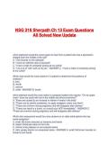 NSG 316 Sherpath Ch 13 Exam Questions All Solved New Update